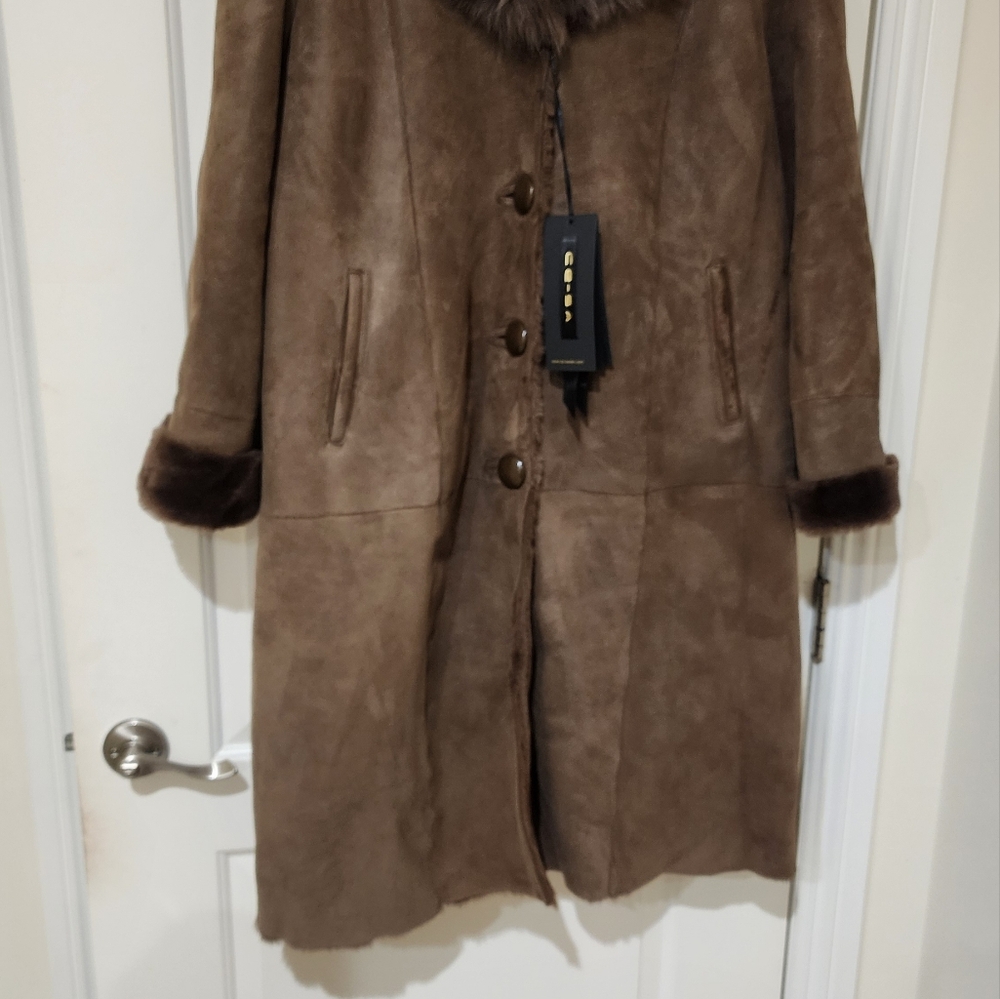 Real fur coat